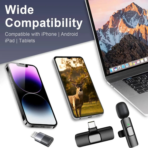 Wireless Lavalier Vlogging Microphone Set