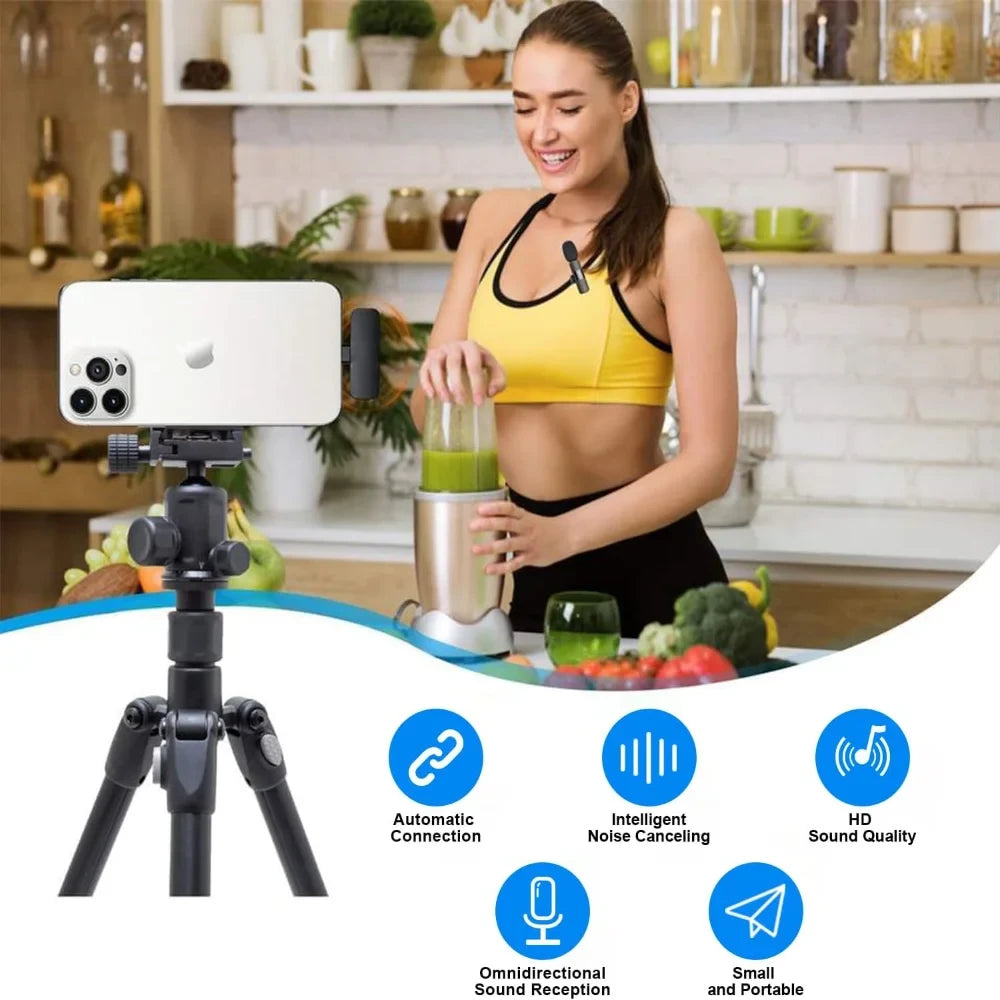 Wireless Lavalier Vlogging Microphone Set
